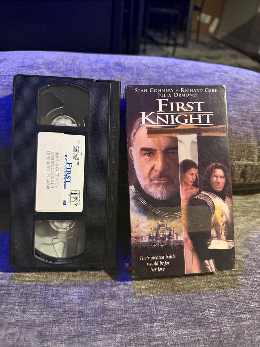 First Knight VHS Movie Tape - Black